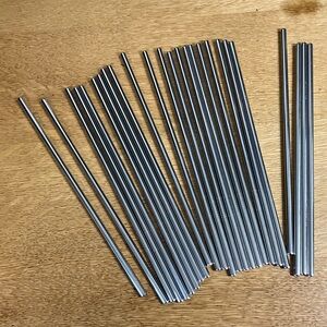 Set of 25 Stainless Steel Drinking Straws NWOT